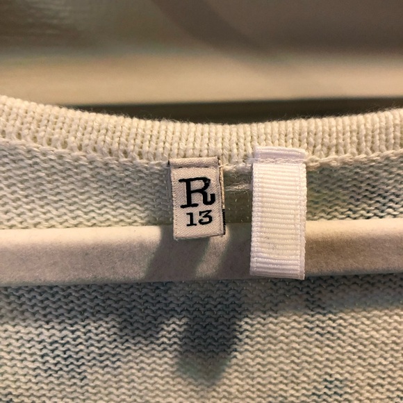 R13 tie dye sleeveless cotton knit midi distressed Tank dress M L Sizes 8 10 12 - Picture 11 of 13